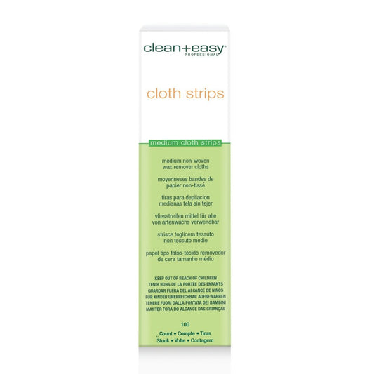 Clean+Easy Non Woven Cloth Wax Strips - Medium - Strips & Spatulas - SalonExpress
